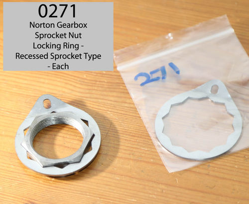 Gearbox Sprocket Nut - Lockring Washer (for Recessed Sprockets)