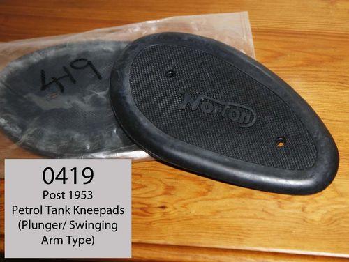 'Norton' Kneepads to Fit Post 1953 OHV  and SV Petrol Tanks (Pair)