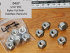5/16" BSC Nyloc Full Nut - Stainless: Pack of 6