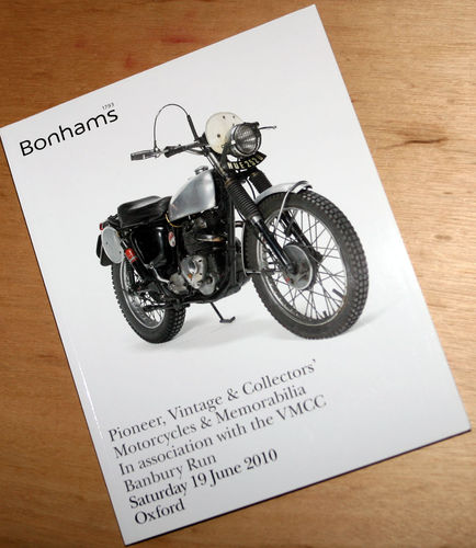 Bonhams Catalog - 19th June 2010: Kidlington Oxford - Motorcycles & Memorabilia Auction