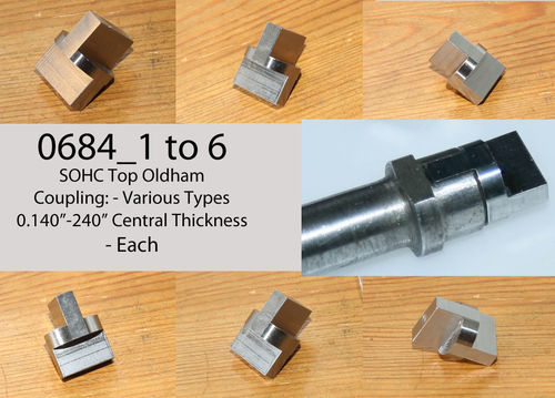 SOHC Oldham Coupling (Top Only) - Various Sizes: (Each)