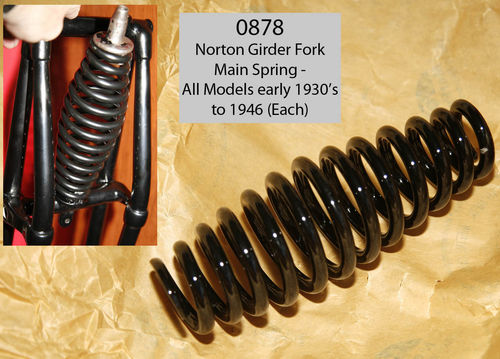 Norton Girder Fork : Main Spring - Original Pattern (All models 1930's/'40's)