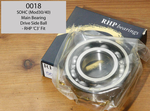 Main Bearing - SOHC Drive Side Ball Bearing (RHP - Non C3)