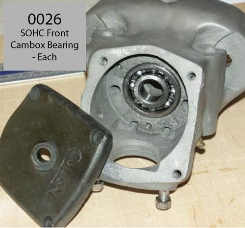 Cambox Main (Front) Bearing - SOHC Camshaft Front Ball Bearing: RHP or SKF Brand: Each