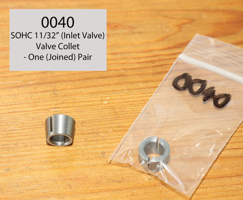 SOHC 11/32 Inlet Valve Collets - For Model 30/30M - Pair (to fit one valve)