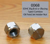 SOHC (and Early OHV/SV) Big End or Camshaft Oil Feed - Jet Holder Nut (Stainless Steel) - Each