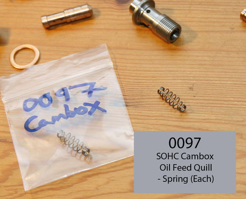 SOHC Cambox Central Oil Feed Type - Camshaft Oil Feed Spring (Each)