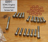 SOHC Engine - Complete (Norton type) Cheesehead SS Bar-turned Screw Set
