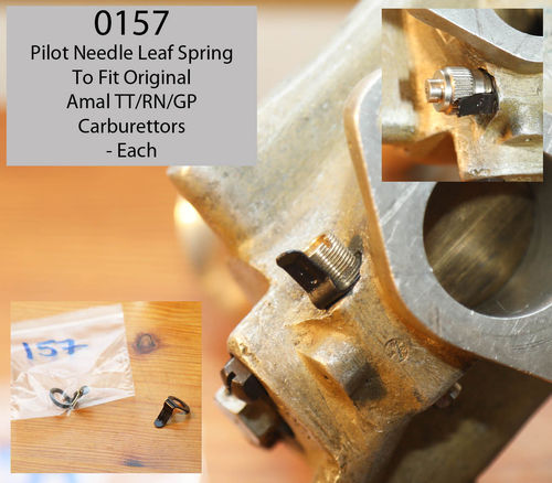 Pilot Needle Leaf Spring - to fit original Amal TT/RN/GP Carburettors - Each
