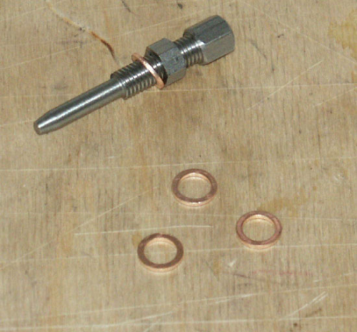 SOHC Cylinder Feed Bolt Oil Adjuster - Copper Washer (Each)