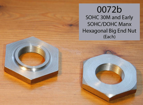 SOHC 30M and Early SOHC/DOHC Manx Hexagonal Big End Nut - Each