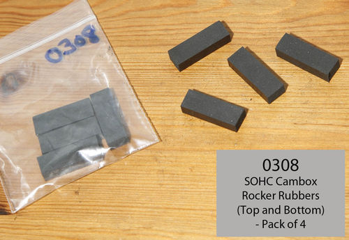 SOHC Cambox Rocker Rubber Pad -  Set of 4