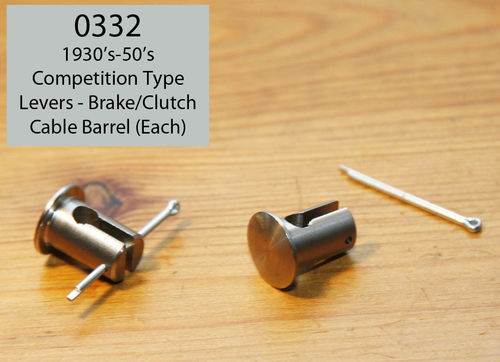 Competition Lever - Stainless Steel Cable Nipple Holder Barrel/Circlip (Each)
