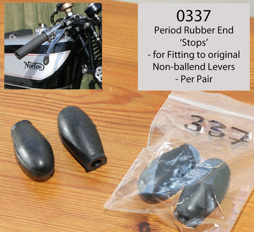 Rubber Stops for Non Ballended Levers - Pair