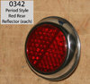 1930's - 50's Style Red Rear Reflector (Each)