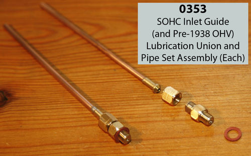 SOHC Inlet Guide Lubrication Union and Pipe Set (Price is per single valve Assembly)