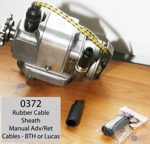 BTH KD1 (and Lucas Manual Magnetos) - Advance/Retard Cable Abutment - Rubber Shroud (Each)