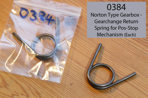 Norton Gearbox - Gearchange Return Spring for Positive Stop Selector Mechanism - Each