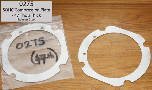 500cc Norton International/SOHC Manx Compression Plate - 0.047" (St Steel)