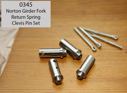 Norton Girder Fork Clevis Pin Set - Stainless Steel