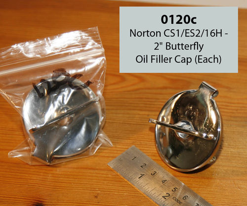 Norton CS1/ES2/16H - 2" Butterfly Oil Filler Cap (Each)