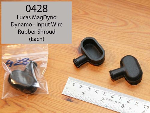 Lucas Mag/Dyno Dynamo - Rubber Wiring Input Shroud (Each)