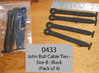 Cable Tie: John Bull Type, Size B (Black) - Pack of 4