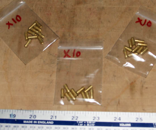 Brass Wiring Bullets - Pack of 10