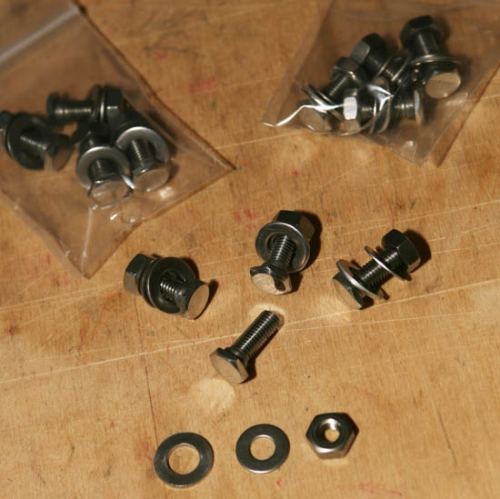 Reduced Head Racing Mudguard/Number Plate Bolts - Pack of 4