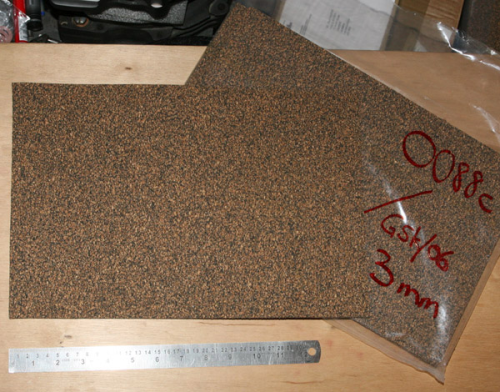 Filler Cap Gasket Material (3mm thick) - Large Sheet