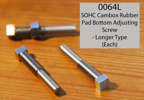 SOHC Cambox Rubber Pad Bottom Adjusting Screw - Longer Type