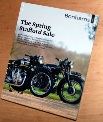 Bonhams Catalog - 29th April 2012: Staffordshire County Showground - Motorcycles Auction