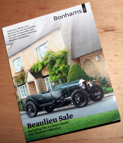 Bonhams Catalog - 8th September 2012: Beaulieu Hampshire - Car & Motorcycle Auction