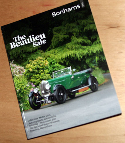 Bonhams Catalog - 7th September 2013: Beaulieu Museum - Cars & Motorcycle Auction