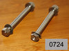 10432(S) - SOHC M30/M40 (Wasted Head) Rear/Short Engine Bolt Set (7/16"x20 tpi) - Stainless Steel