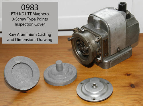 BTH KD1 TT - 3 Point Competition Points Cover - Unmachined Alloy Casting with Drawing