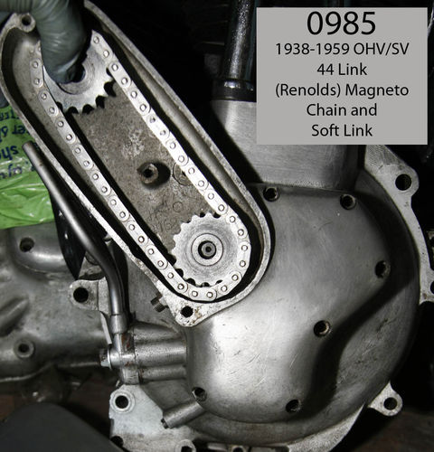OHV/SV 1938 - 59 Magneto Chain + Soft Link: 1940's/50's OHV/SV Models (44 Link)