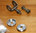 Norton Gardengate Frame - Plunger Rear Chain Adjuster Caps - Stainless Steel (Pair)
