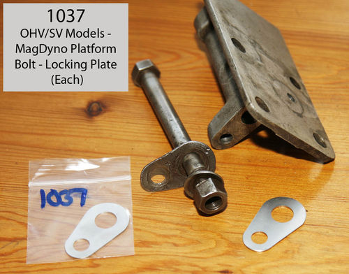 OHV/SV Models - Alloy Magneto/MagDyno Platform Bolt - Locking Plate - Dull Nickel (Each)