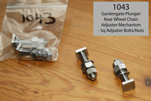Norton Gardengate Frame - Plunger Square Type Adjuster Bolts and Nuts (Stainless Steel) - Pair