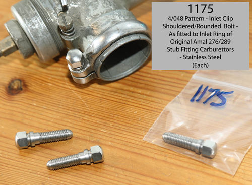 Profiled/Lipped Bolt to Fit Original Amal Clip Fitting Inlet Rings (i.e. 276/289 and TT/RN  Clip)