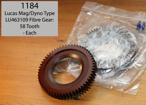 Lucas Mag/Dyno Type LU463109 Fibre Gear: 58 Tooth - Each